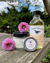 Load image into Gallery viewer, Tandi&#39;s Naturals Hydrating Trio Gift Set Body Oil Body Butter and Mint &amp; Grapefruit Lip Balm
